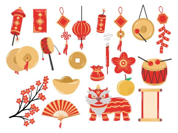 Chinese New Year Element Background