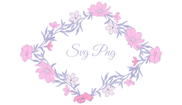 Flower Frame Svg