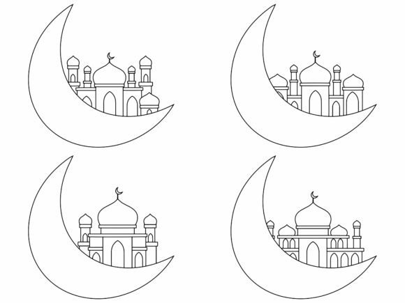 Islamic Mosque Line Art Illustration Review for Real Projects