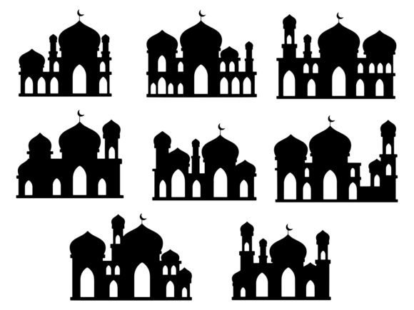 Islamic Mosque Silhouette Background Review for Real Embroidery Projects