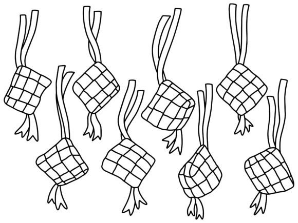 Ketupat Ramadhan Islamic Line Art: A Designer’s Perspective