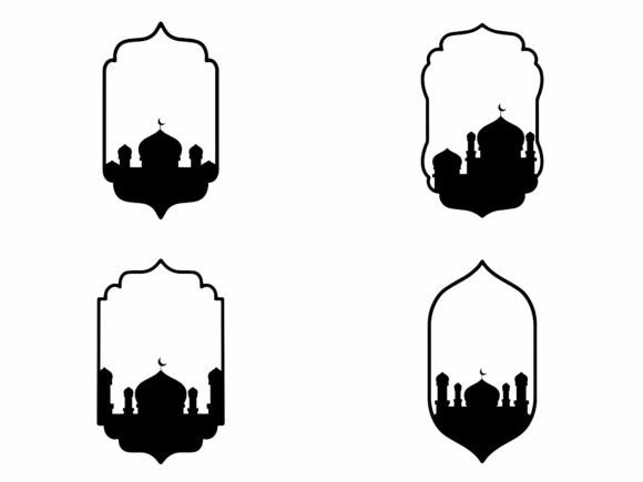 Mosque Silhouette Frame Background Review for Real Projects