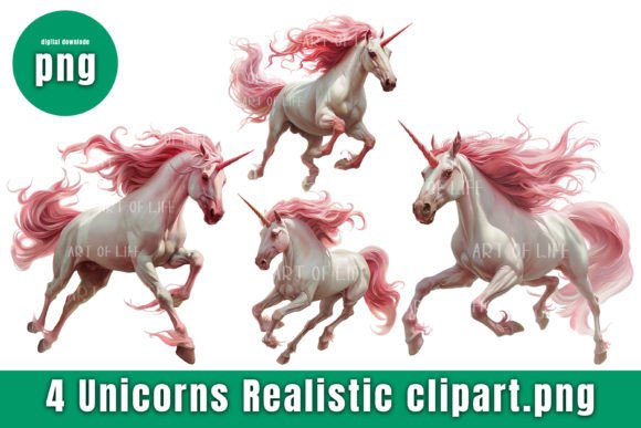 Realistic Unicorn Oil Paint Style