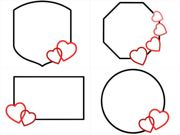 Valentine Heart Frame Background
